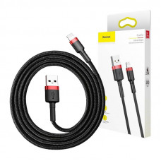 Baseus Cafule kabelis USB Lightning 2A 3m (melns+sarkans)