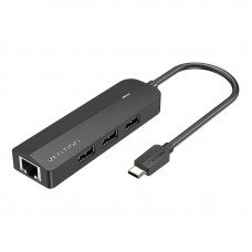 Vention Hub USB-C to 3x USB 2.0, RJ45, Micro USB Vention TGOBB 0.15m, Black