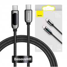 Baseus displeja kabelis no USB-C līdz C tipam 100 W 1 m (melns)