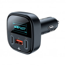 Acefast Car Charger Acefast B5, 101W, 2x USB-C + USB, OLED (black)