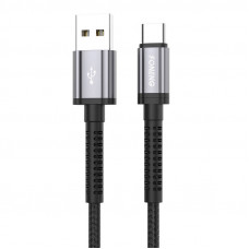 Foneng X83 USB to USB-C cable, 2.1A, 1m (black)