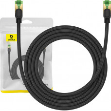 Baseus Pīts tīkla kabelis Cat.8 Baseus Ethernet RJ45, 40Gbps, 2m (melns)