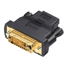 Vention DVI (24+1) Male to HDMI 1.4 Female Adapter Vention ECDB0 1080P 60Hz (black)