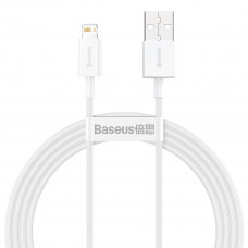 Baseus Superior sērijas USB kabelis uz Lightning 2.4A 1,5m (balts)