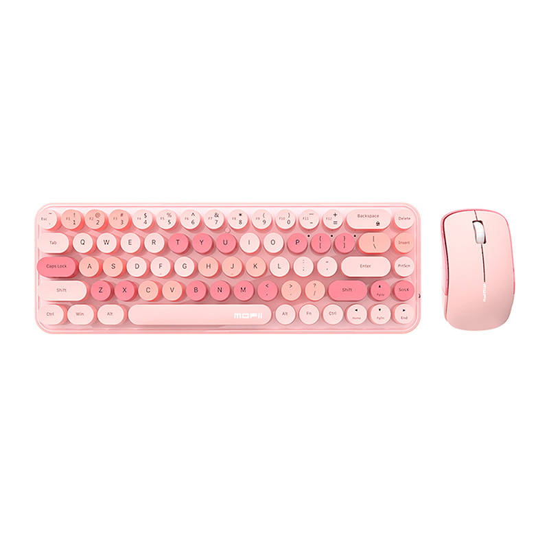 Mofii Wireless keyboard + mouse set MOFII Bean 2.4G (Pink)