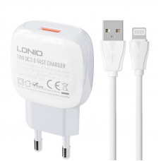 Ldnio Wall charger  LDNIO A1307Q 18W +  Lightning cable