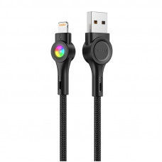 Vipfan USB to Lightning cable Vipfan Colorful X08, 3A, 1.2m (black)