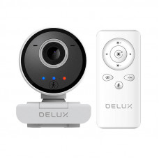 Delux Smart Webcam with Tracking and Built-in Microphone Delux DC07 (White) 2MP 1920x1080p