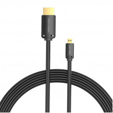Vention HDMI-D Male to HDMI-A Male Cable Vention AGIBG 1,5m, 4K 60Hz (Black)
