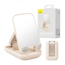 Baseus Folding Phone Stand Baseus with mirror (beige)