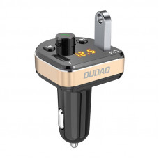 Dudao Auto lādētājs no piepīpētāja Dudao R2Pro, 3-in-1, 2x USB, raidītājs FM Bluetooth 15,5W