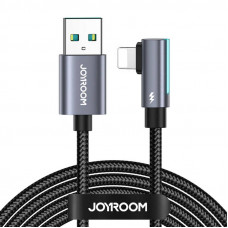 Joyroom USB to Lightning cable, angled Joyroom S-AL012A17 2.4A, 1.2m (black)