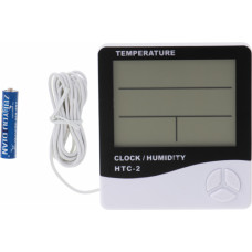 Higrometrs,termometrs,mitruma mērītājs,pulkstenis HTC-2