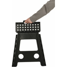 Non-slip folding stool 39cm black