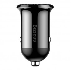 Baseus Grain Pro Car Charger, 2x USB, 4.8A (black)