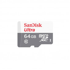 Sandisk atmiņas karte SanDisk Ultra Android microSDXC 64GB 100MB/s Class 10 UHS-I (SDSQUNR-064G-GN3MN)