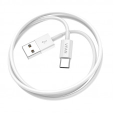 Vipfan USB to USB-C cable Vipfan X03, 3A, 1m (white)