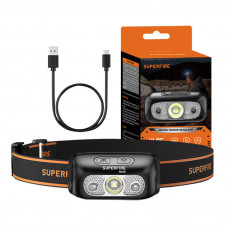Superfire Headlamp Superfire HL05-E, 120lm, USB