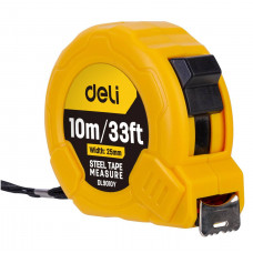 Deli Tools Steel Measuring Tape 10m/25mm Deli Tools EDL9010Y (yellow)