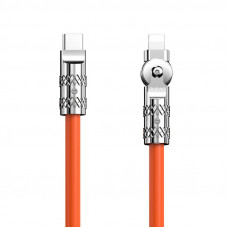 Dudao USB-C to Lightning rotating cable Dudao L24CL 120W 1m (orange)