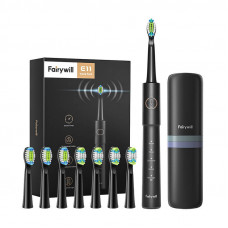 Fairywill Sonic toothbrush with head set and case FairyWill FW-E11 (black)