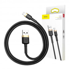 Baseus Cafule kabelis USB Lightning 2A 3m (zelts+melns)