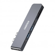Choetech Docking Station Choetech HUB-M14 for Macbook Pro, 7-in-2 USB-C, Thunderbolt 3 (silver)