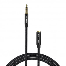 Vention Cable Audio TRRS 3.5mm Male to 3.5mm Female Vention BHCBH 2m Black
