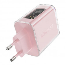 Acefast Wall charger Acefast A45, 2x USB-C, 1xUSB-A, 65W PD (pink)