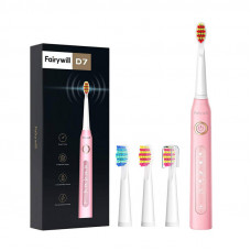 Fairywill Sonic toothbrush with head set FairyWill FW507 (pink