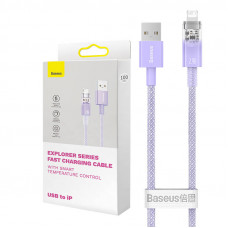 Baseus Fast Charging cable Baseus USB-A to Lightning  Explorer Series 2m, 2.4A (purple)