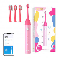 Bitvae Sonic toothbrush with app for kids and tips set  Bitvae K7S (pink)