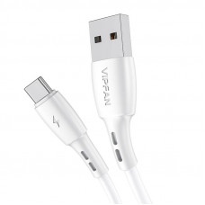 Vipfan USB to USB-C cable Vipfan Racing X05, 3A, 3m (white)