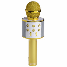 Denver KMS-20GMK2 - Bezvadu Bluetooth karaoke mikrofons, skaļrunis Gold