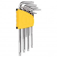 Deli Tools Torx seškanti atslēgu komplekti 1,5-10 mm Deli Tools EDL3091 (sudrabs)