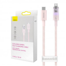 Baseus Fast Charging cable Baseus USB-C to Lightning  Explorer Series 1m, 20W (pink)
