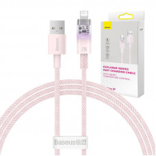 Baseus Fast Charging cable Baseus USB-A to Lightning Explorer Series 1m, 2.4A (pink)
