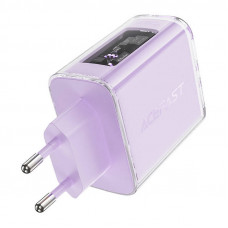 Acefast Wall charger Acefast A45, 2x USB-C, 1xUSB-A, 65W PD (purple)