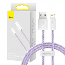 Baseus dinamiskais kabelis no USB uz Lightning, 2,4 A, 1 m (violeta)