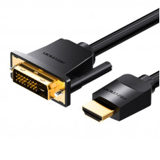 Vention HDMI to DVI (24+1) Cable Vention ABFBI 3m, 4K 60Hz/ 1080P 60Hz (Black)