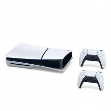 Sony Playstation 5 Slim 825GB BluRay (PS5) White + 2 Dualsense kontrolieri