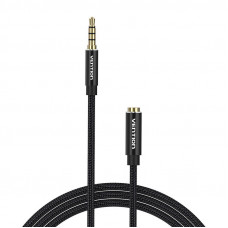 Vention Cable Audio TRRS 3.5mm Male to 3.5mm Female Vention BHCBF 1m Black