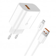 Foneng Fast charger Foneng 1x USB QC 3.0 EU46 + USB Micro cable