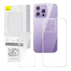 Baseus Transparent Case and Tempered Glass set Baseus Corning for iPhone 14 Pro Max