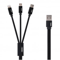 Remax Cable USB 3in1 Remax Kerolla, 1m (black)