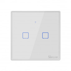 Sonoff skārienjūtīgs gaismas slēdzis WiFi + RF 433 Sonoff T2 EU TX (2 kanāli)