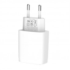 XO Wall charger XO L57, 2x USB + USB-C cable (white)
