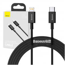 Baseus Superior sērijas kabelis no USB-C līdz iP, 20 W, PD, 2 m (melns)