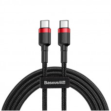 Baseus Cafule kabelis USB-C PD 2.0 QC 3.0 60W 2m (melns+sarkans)