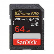 Sandisk Memory card SANDISK EXTREME PRO SDXC 64GB 200/90 MB/s UHS-I U3 (SDSDXXU-064G-GN4IN)